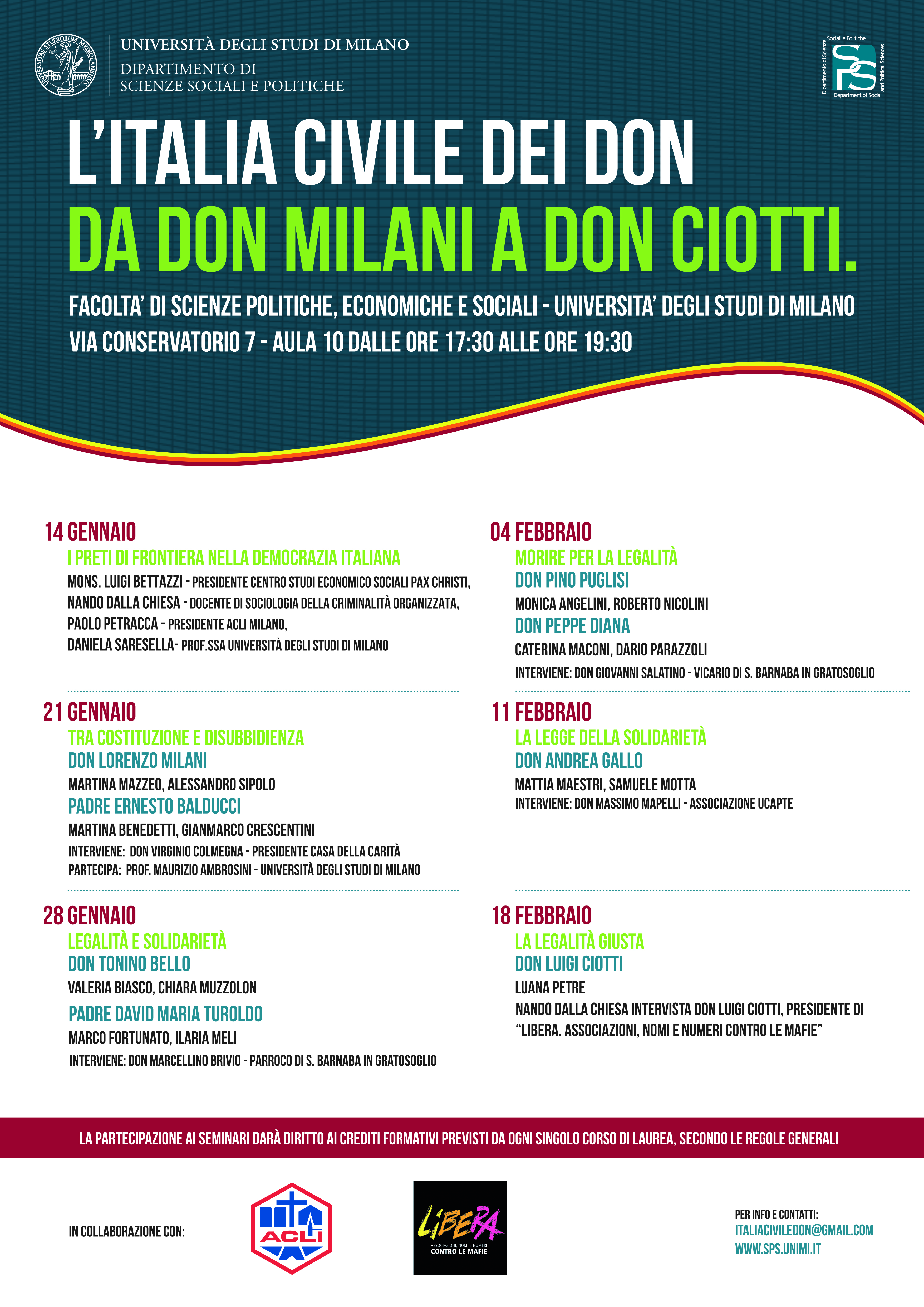 L’Italia civile dei don, da don Milani a don Ciotti