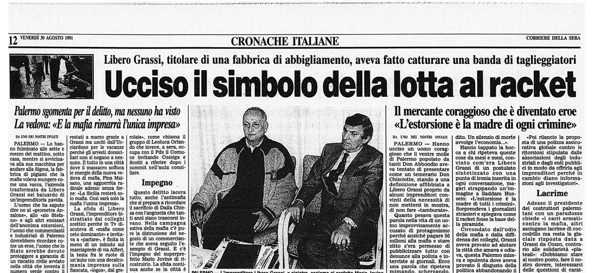 1990-1991: assestamento, transizione e mattanza mafiosa